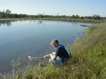 Sampling the lagoon